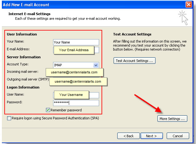 how to add a new email account to microsoft office outlook 2007