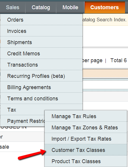 Setup Tax Exemption in Magento: Customer Tax Class